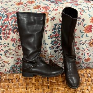 ❤️2/$20❤️ Chaps Classic Vegan Leather Brown Riding Boots